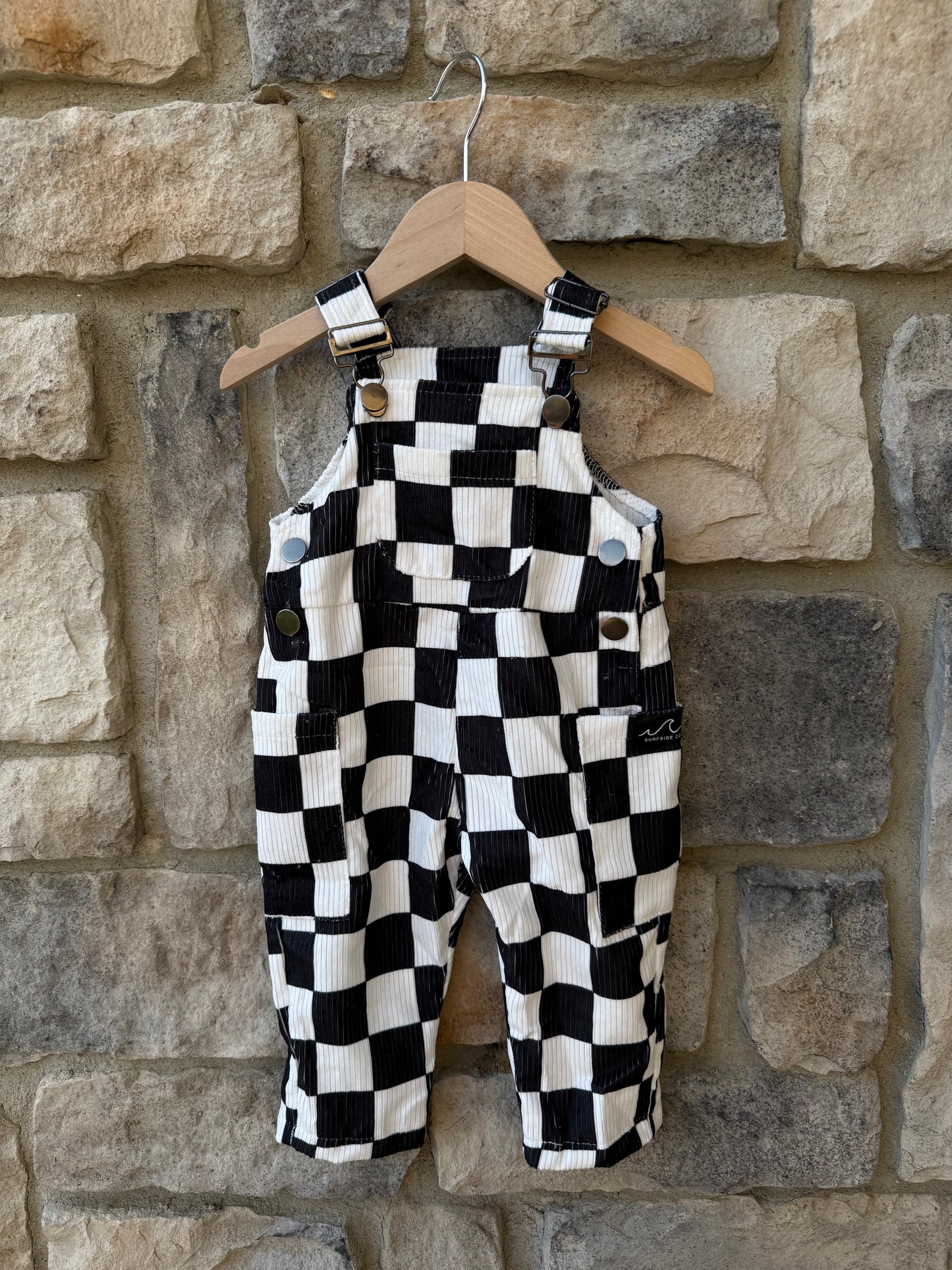 NEW! B/W Checks Overalls