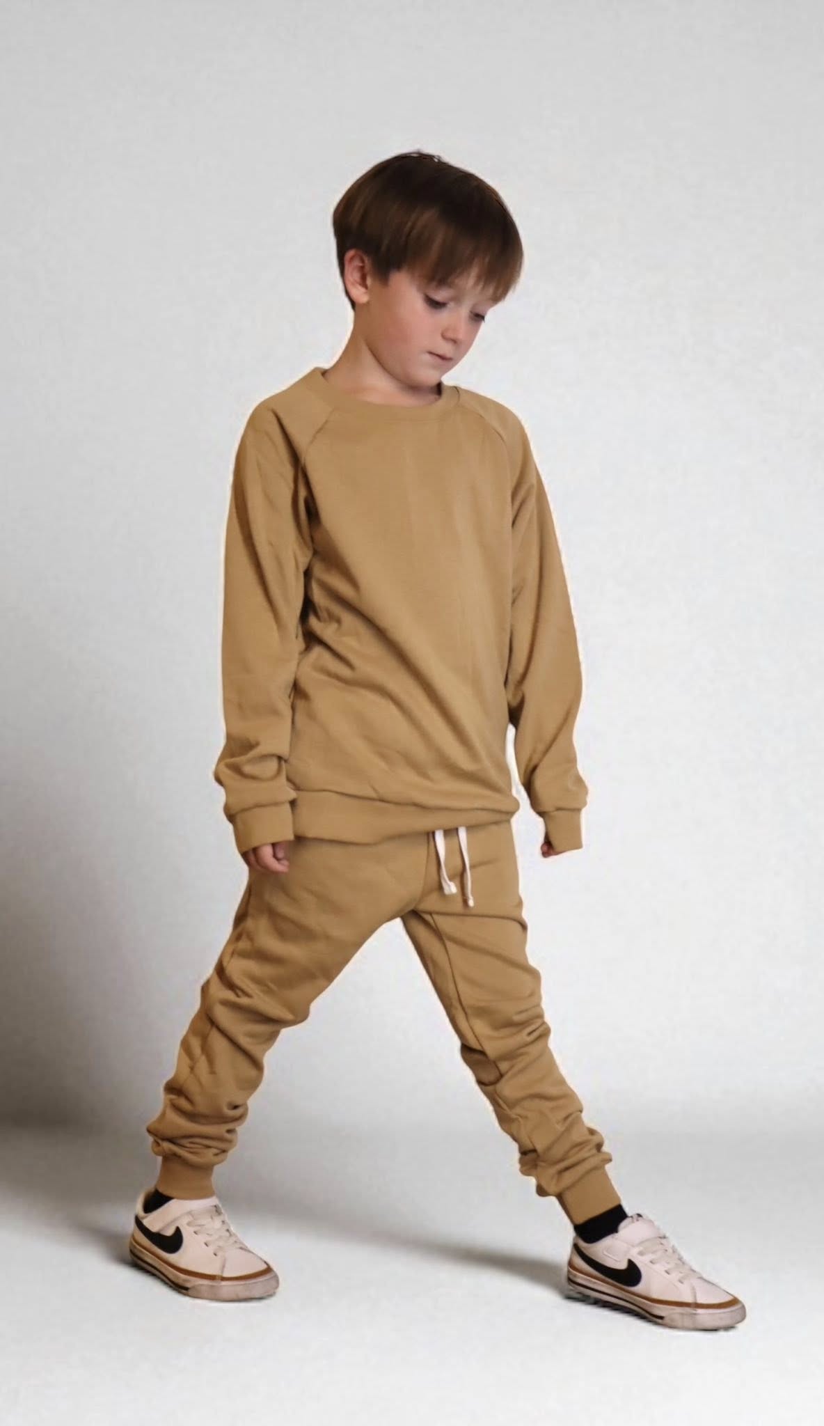 NEW! Tan Fall Jogger Set