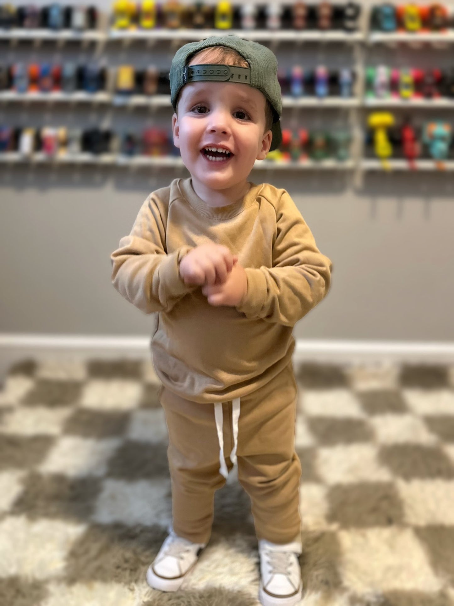 NEW! Tan Fall Jogger Set