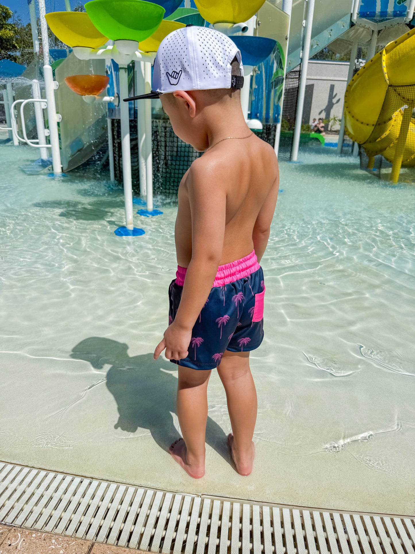 NEW! Navy Palms Hybrid Swim