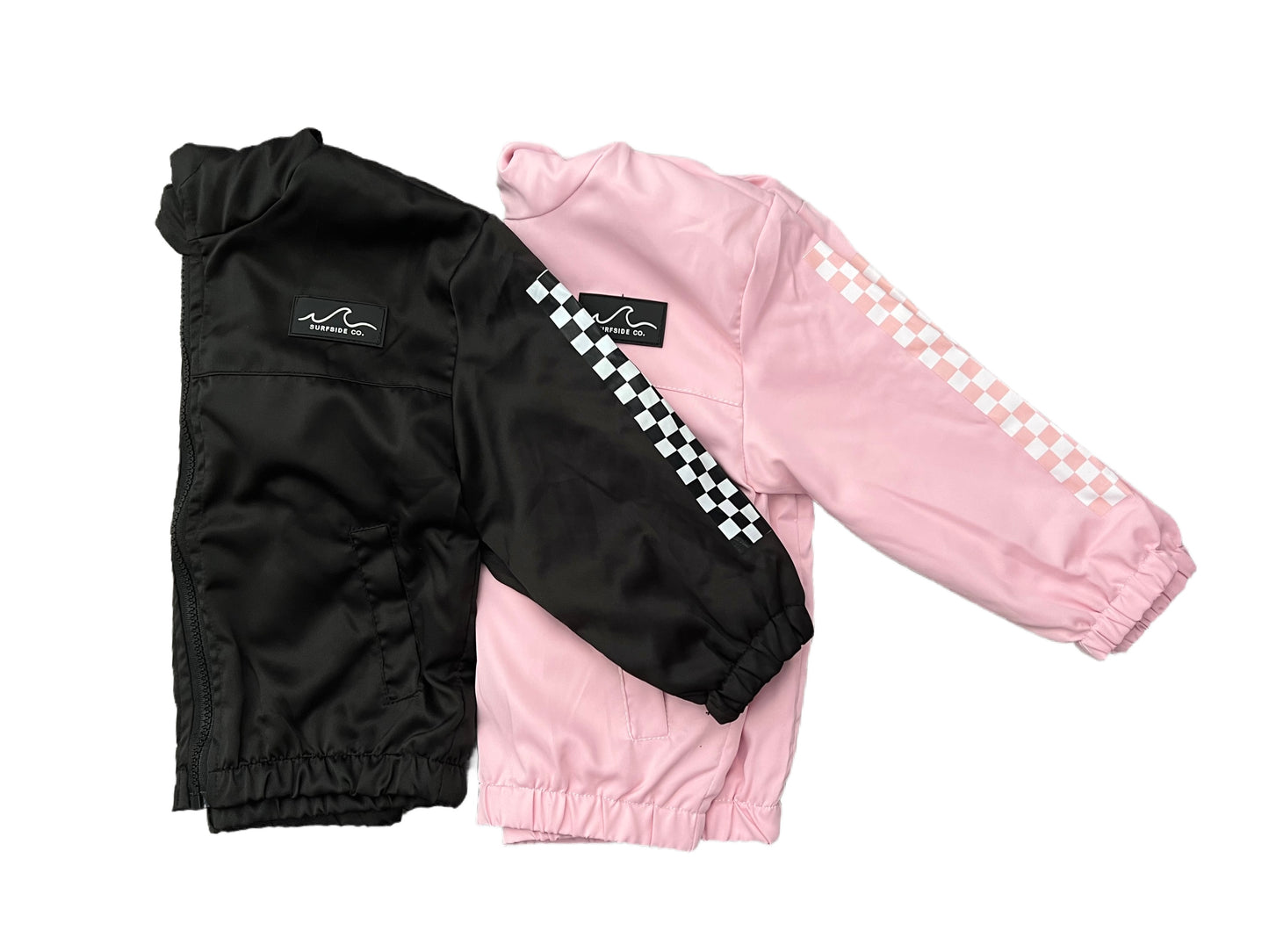 Black Check Windbreaker