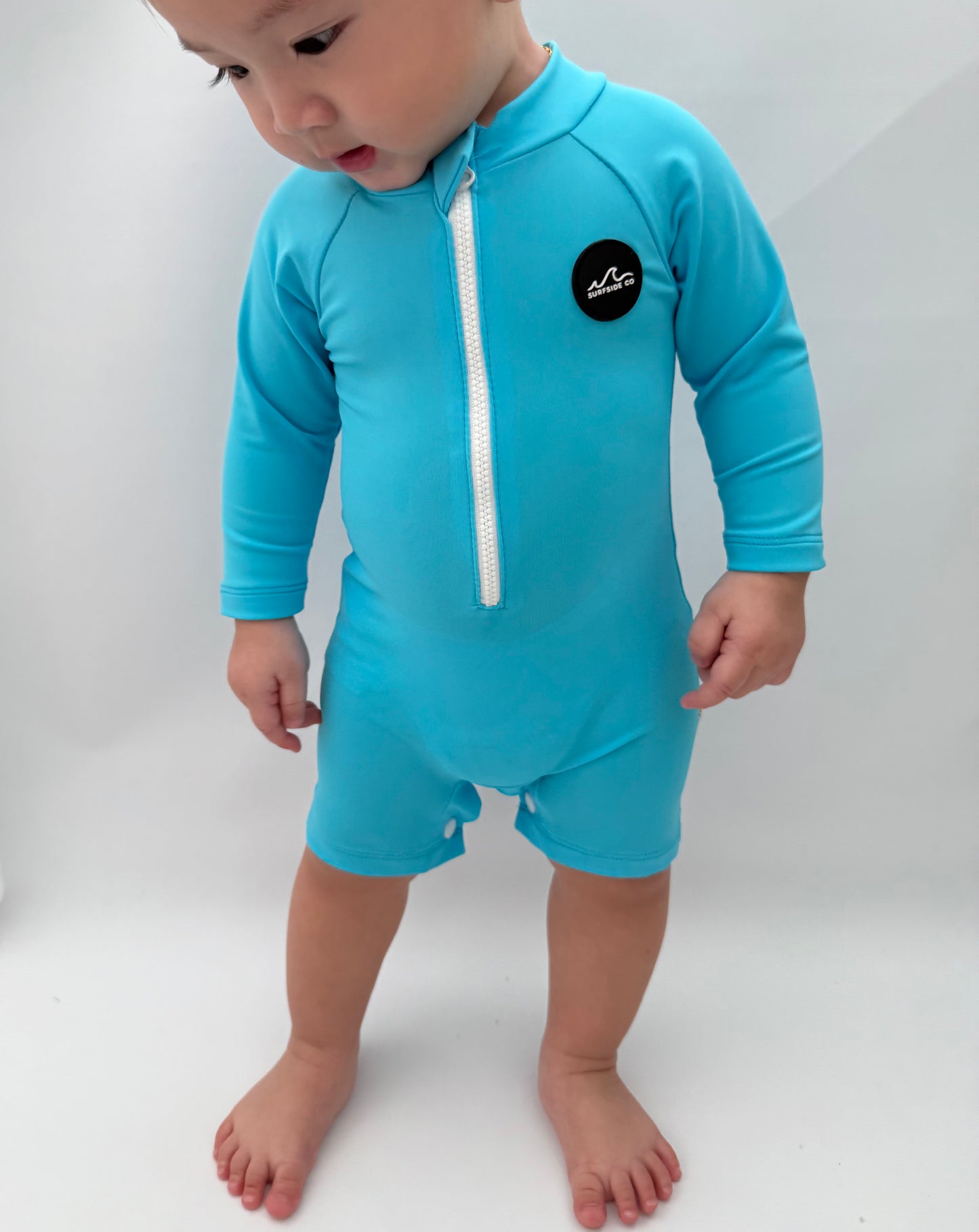 NEW! Seaside (Neon Blue) Elevated Swim Romper