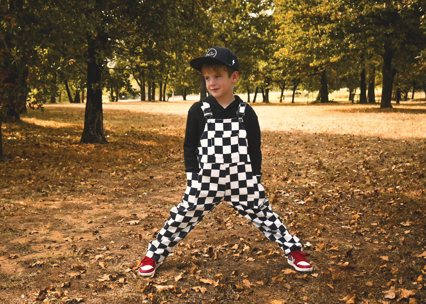 NEW! B/W Checks Overalls
