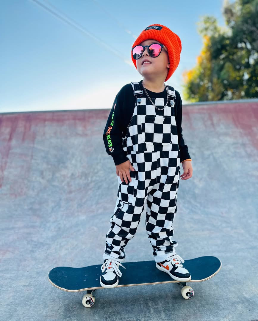 NEW! B/W Checks Overalls