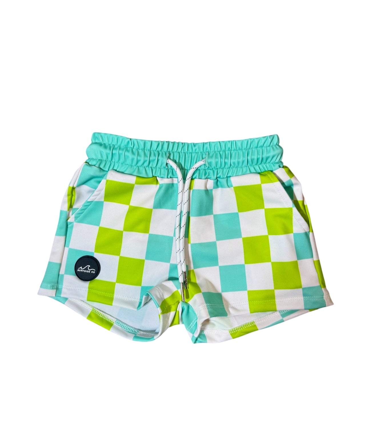 Neon Check Hybrid Swim