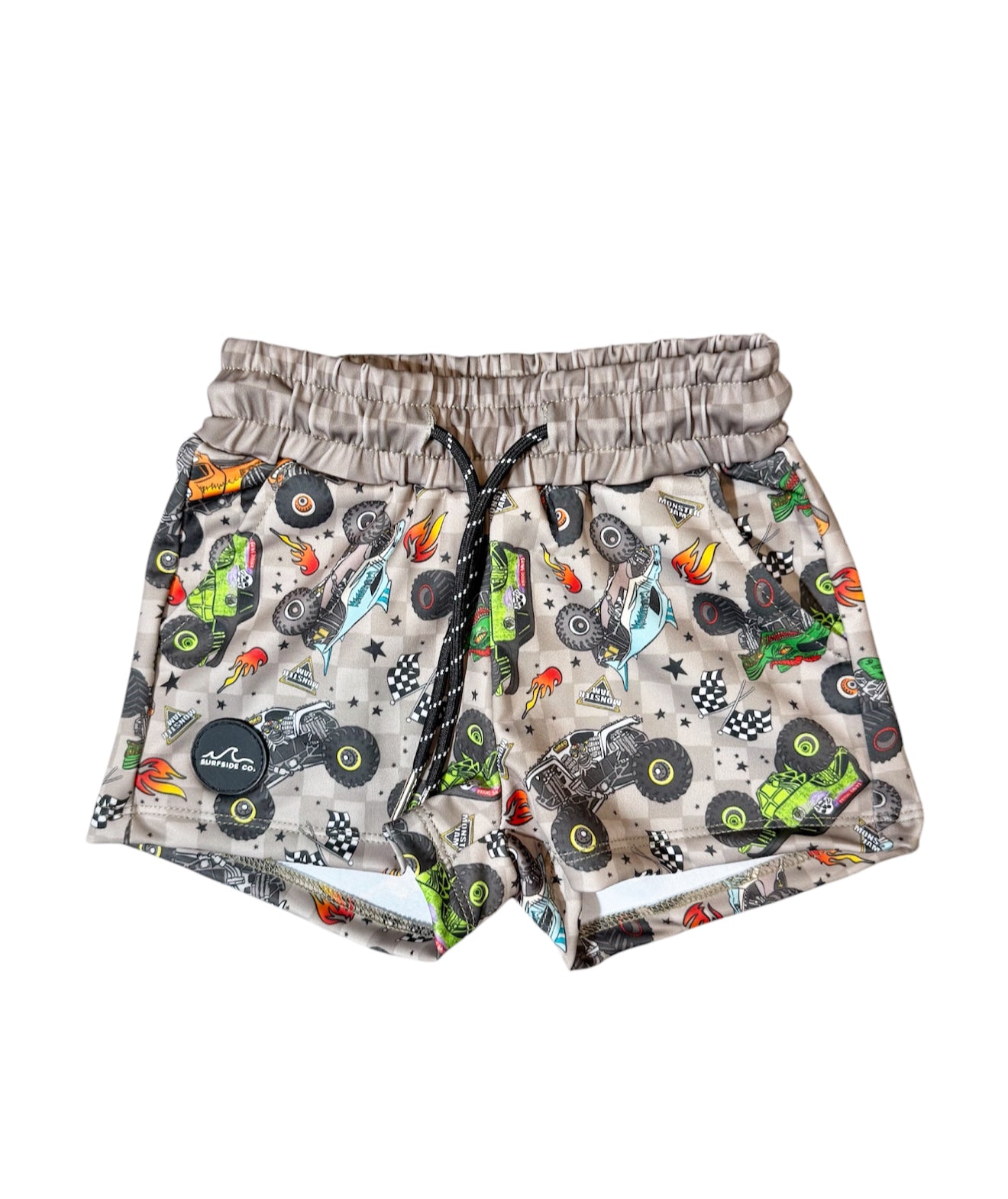 Checkered Monster Jam Hybrid Swim