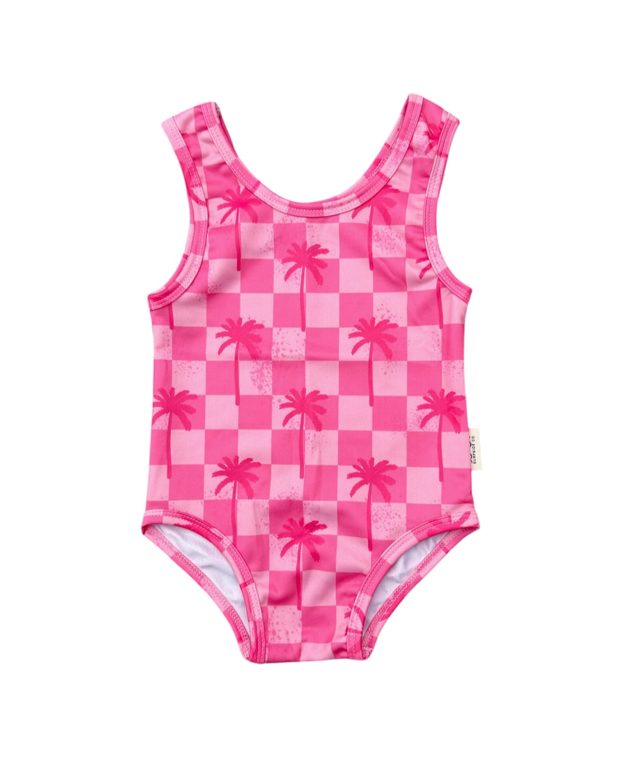NEW! Neon Pink Palms One Piece Swimsuit