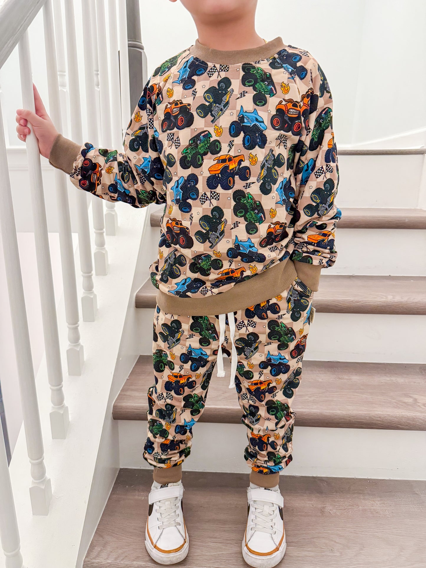 NEW! Tan Monster Jam Bamboo Daywear