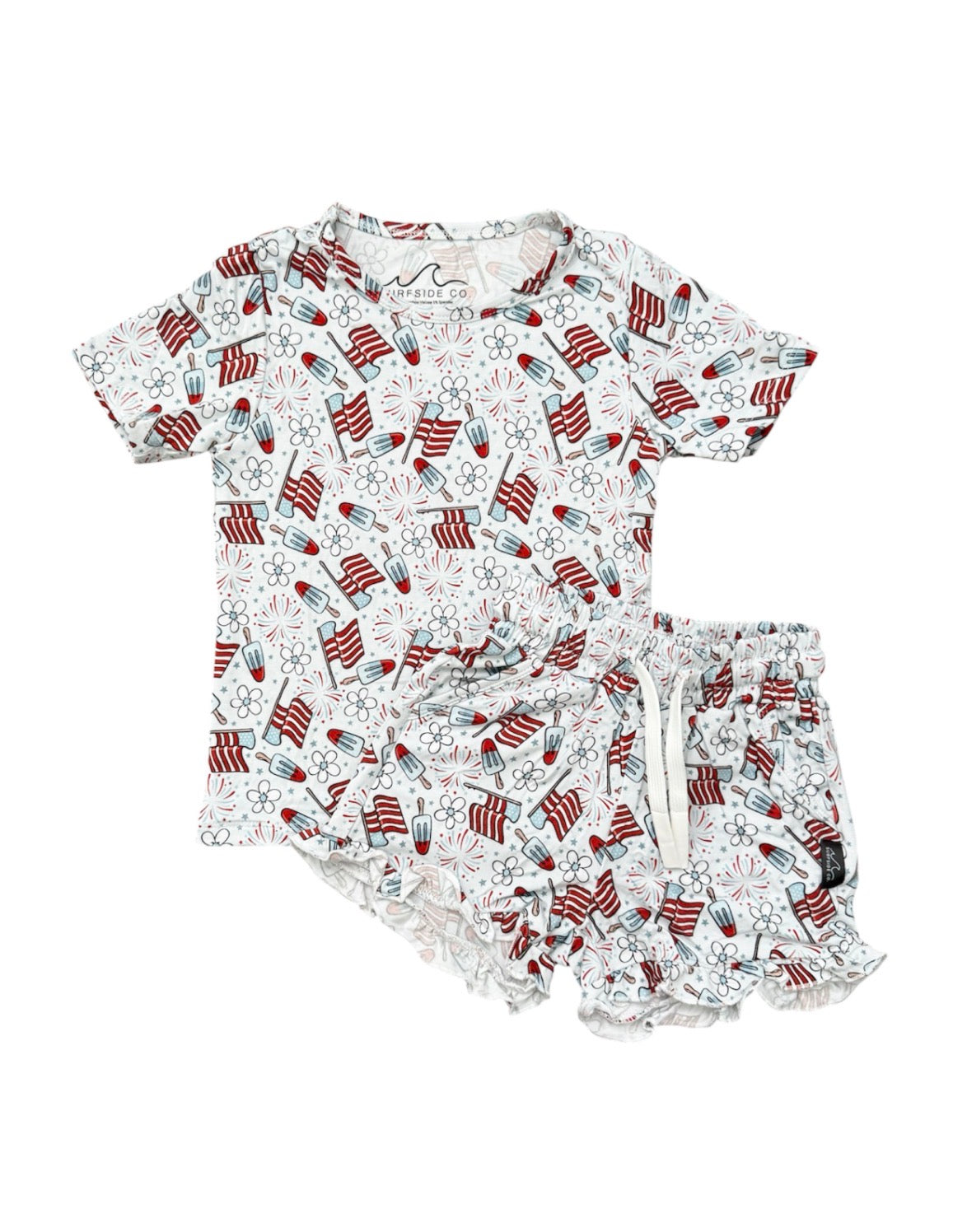 NEW! Girly USA Ruffle Bamboo Lounge Set