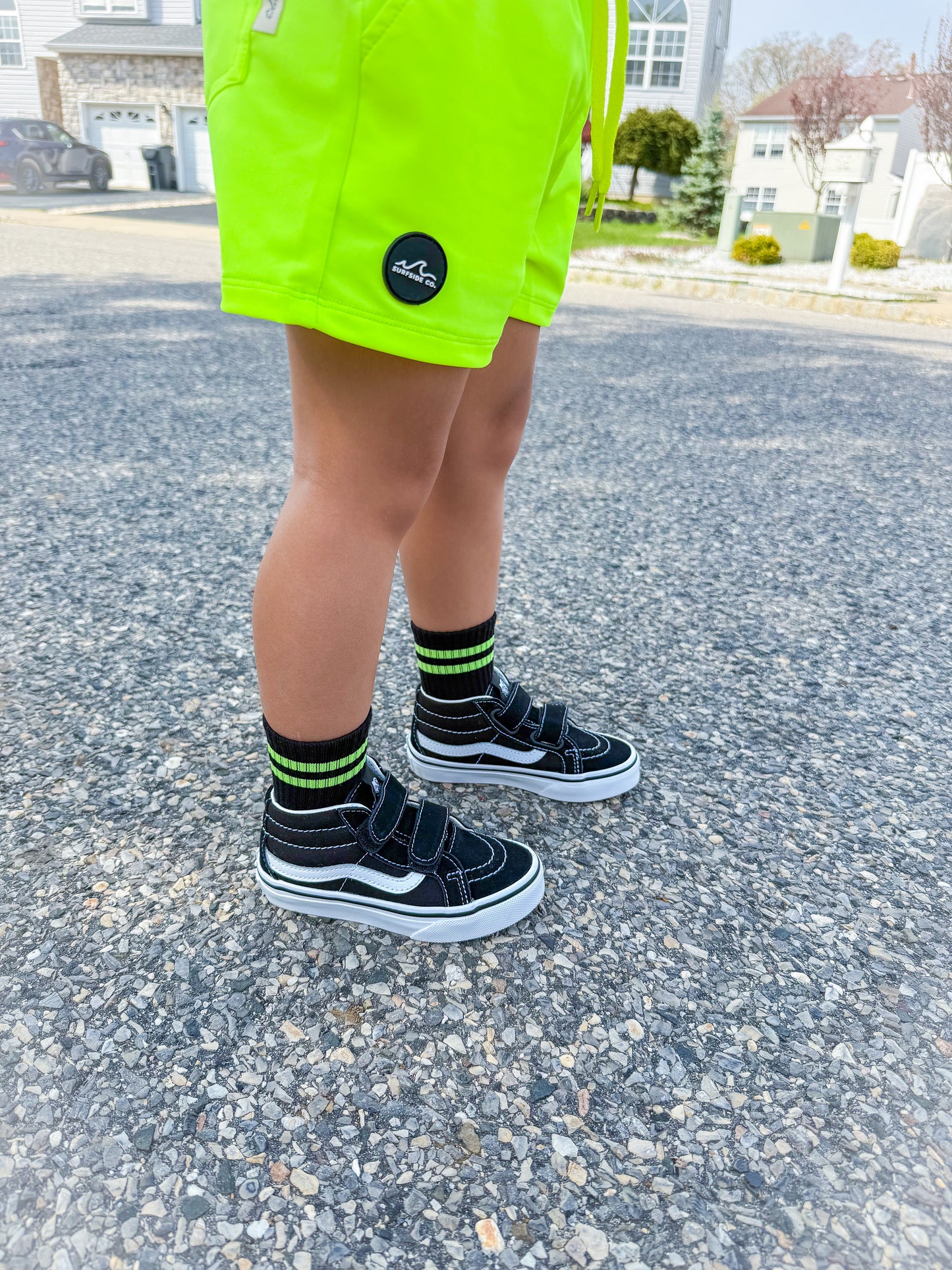 NEW! Neon Yellow Varsity Socks