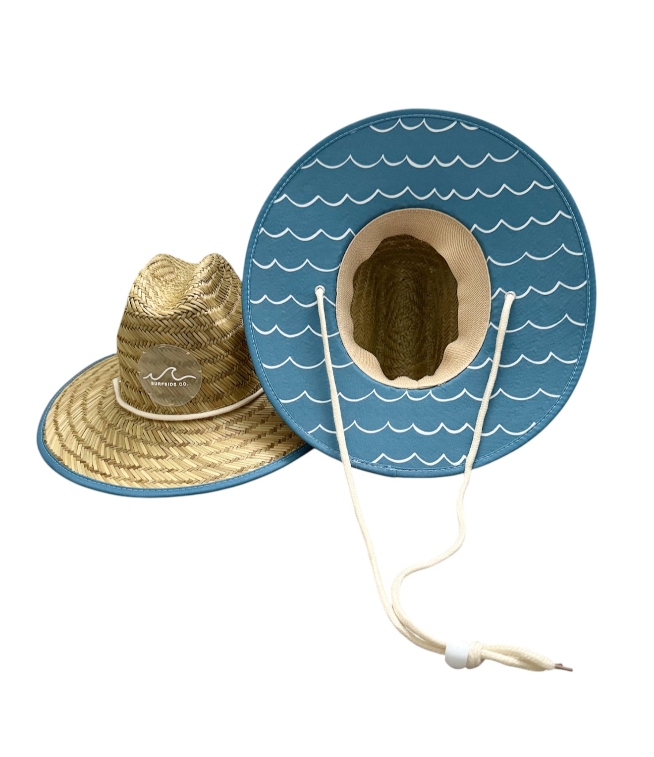 NEW! Blue Waves Straw Hat