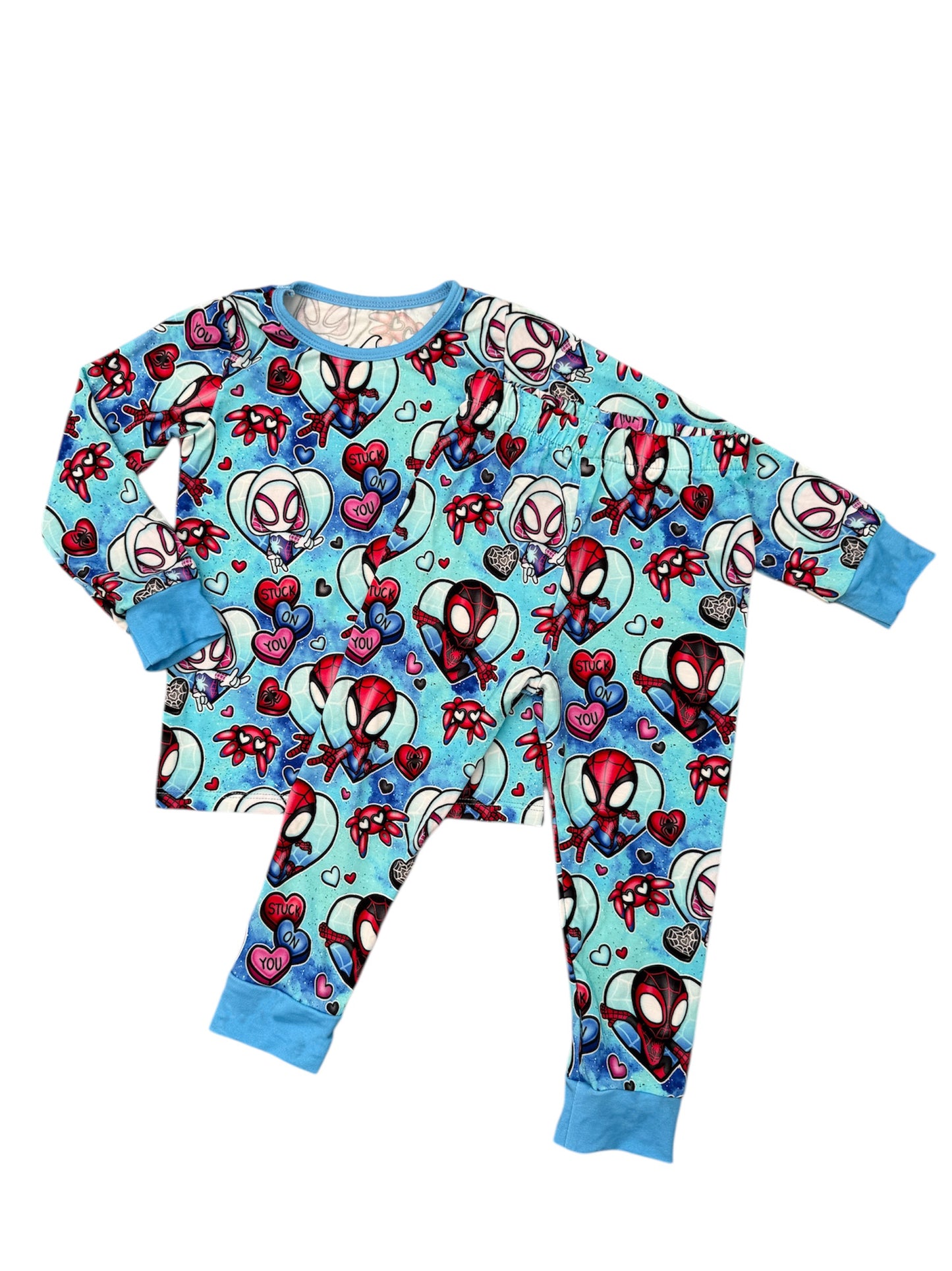 NEW! Valentines Spidey Bamboo PJ