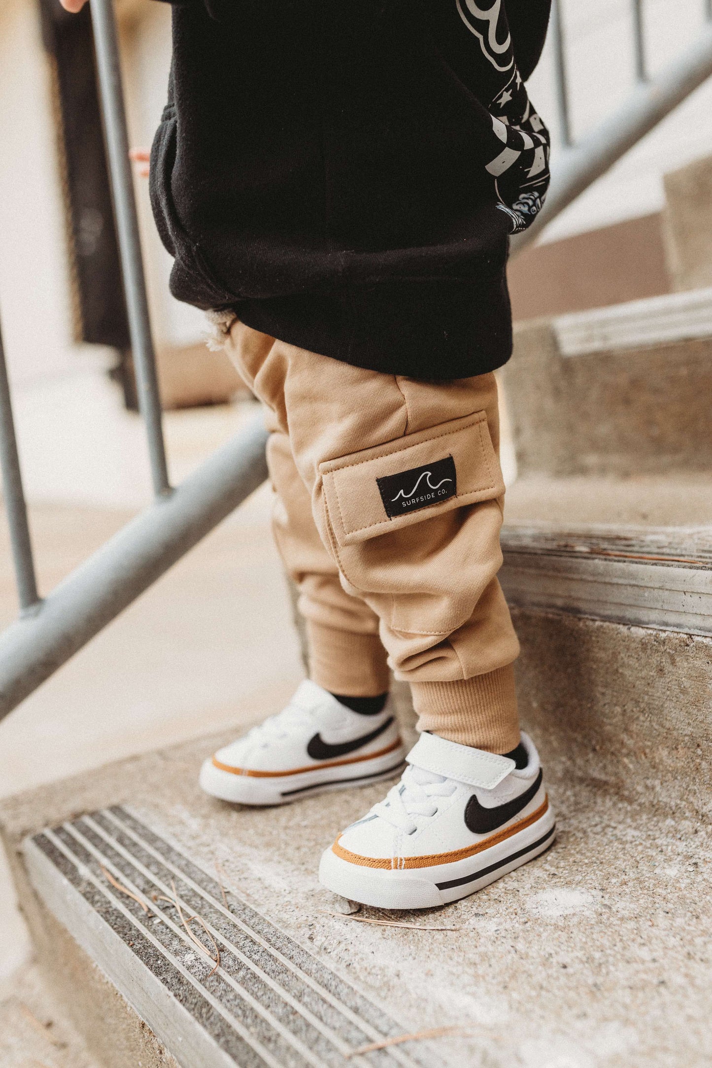 TAN Cargo Jogger Sweatpants