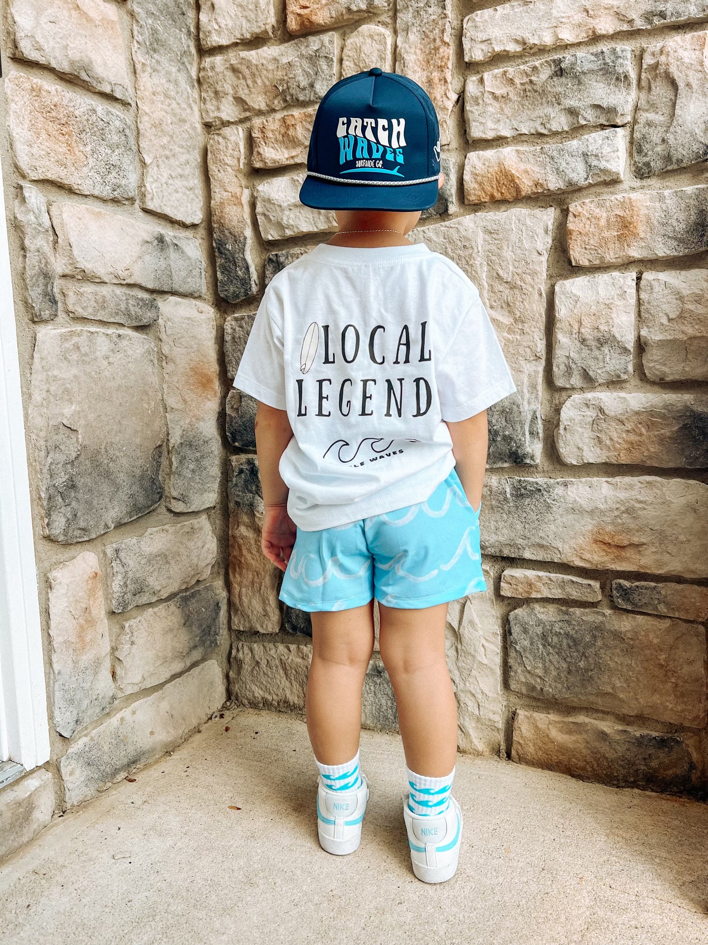 Make Waves Navy Hydro Surf Snap Back