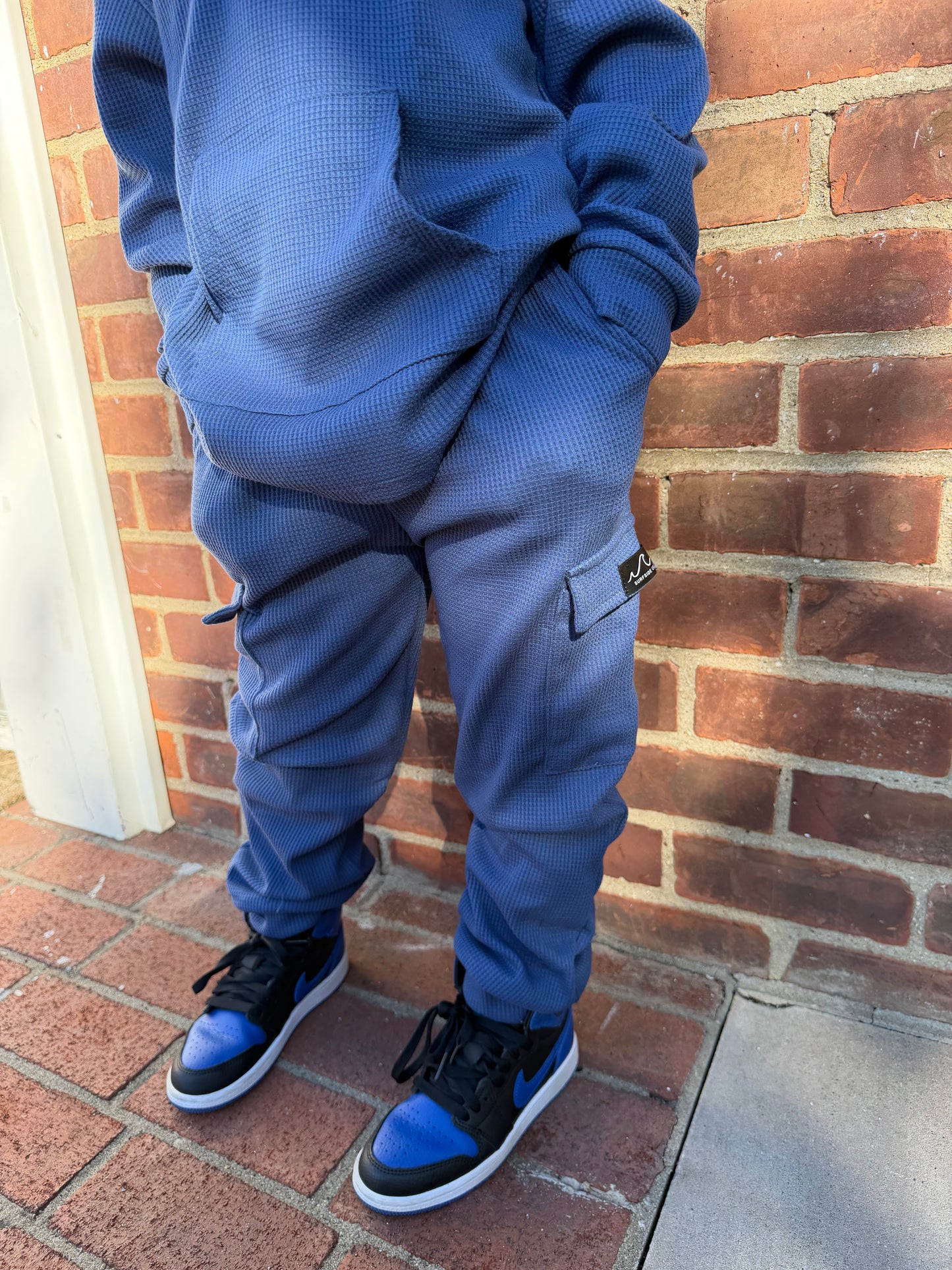 NEW! Navy Waffle Cargo Set