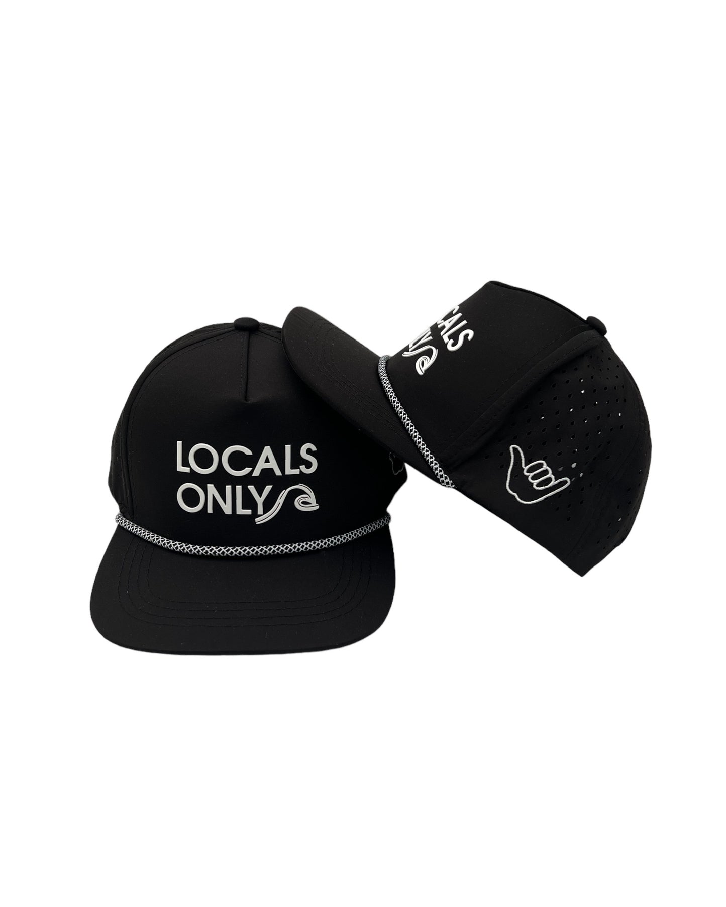 Black Locals Only Hydro Surf Snap Back