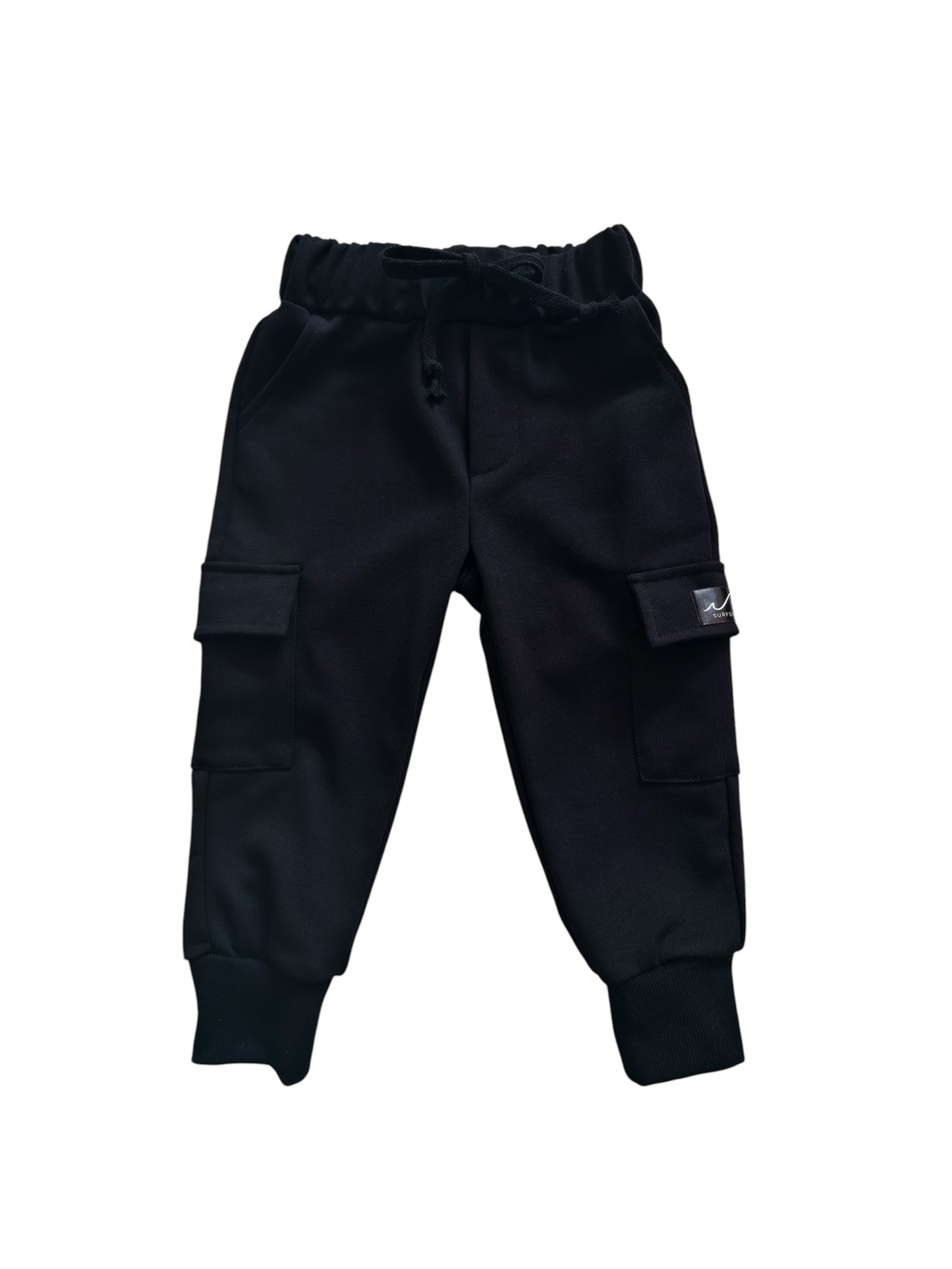 NEW! Black Cargo Jogger Sweatpants