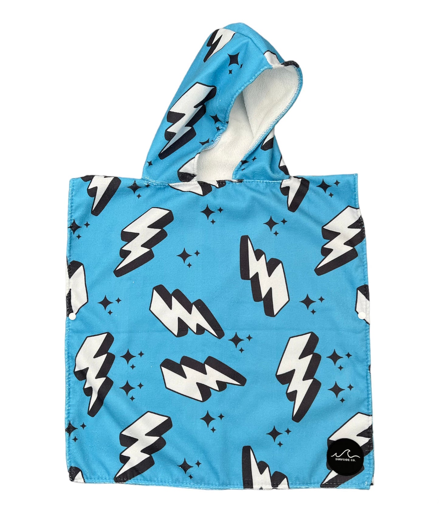 NEW! Blue Bolt Hooded Towel/ Poncho