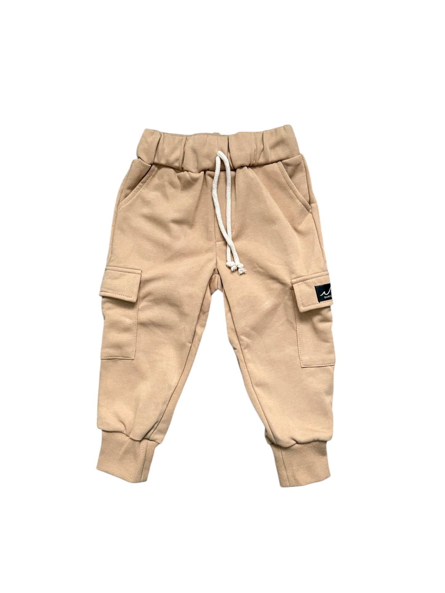 TAN Cargo Jogger Sweatpants