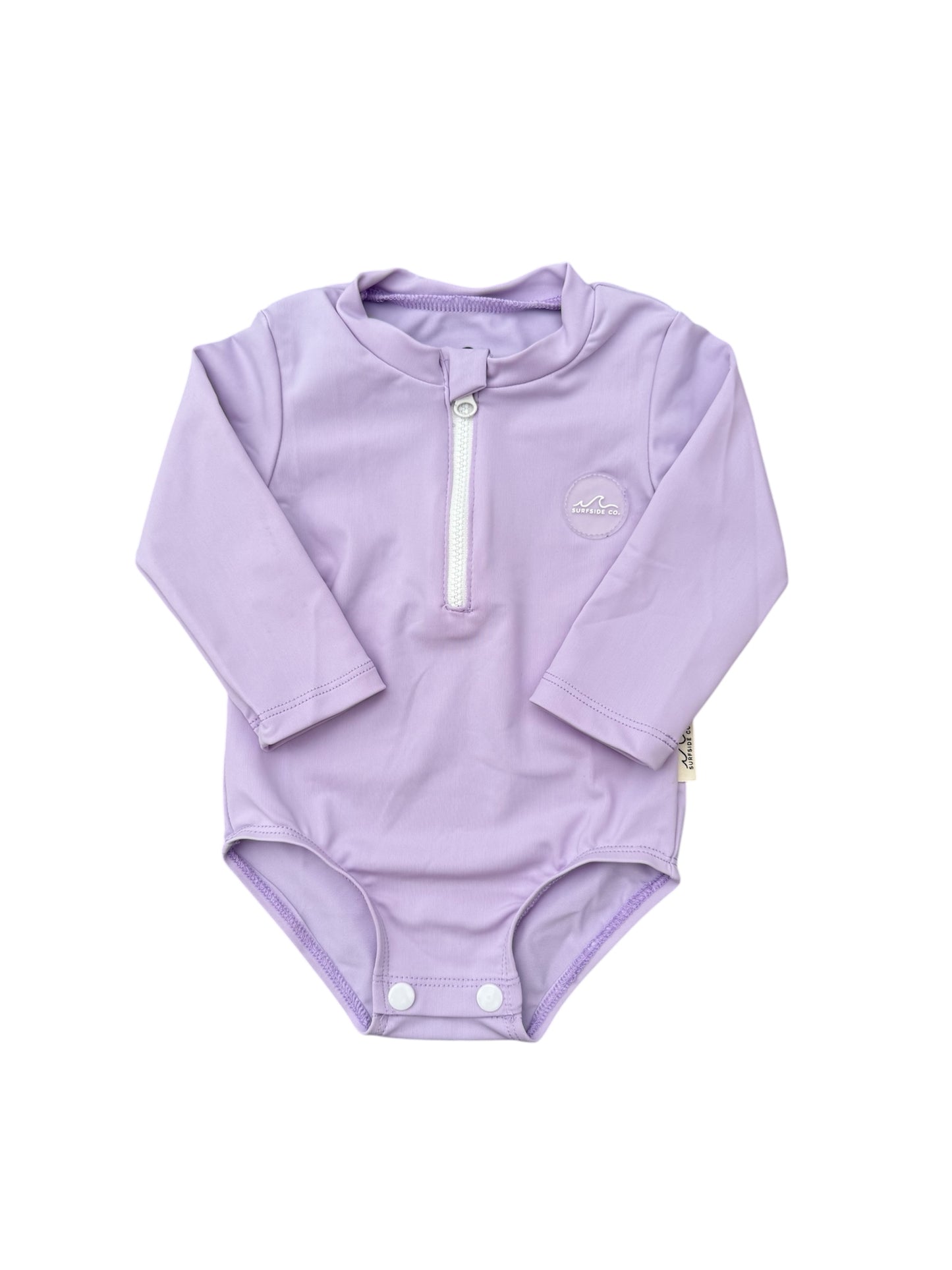 NEW! Lavender Elevated Girl Swim Romper