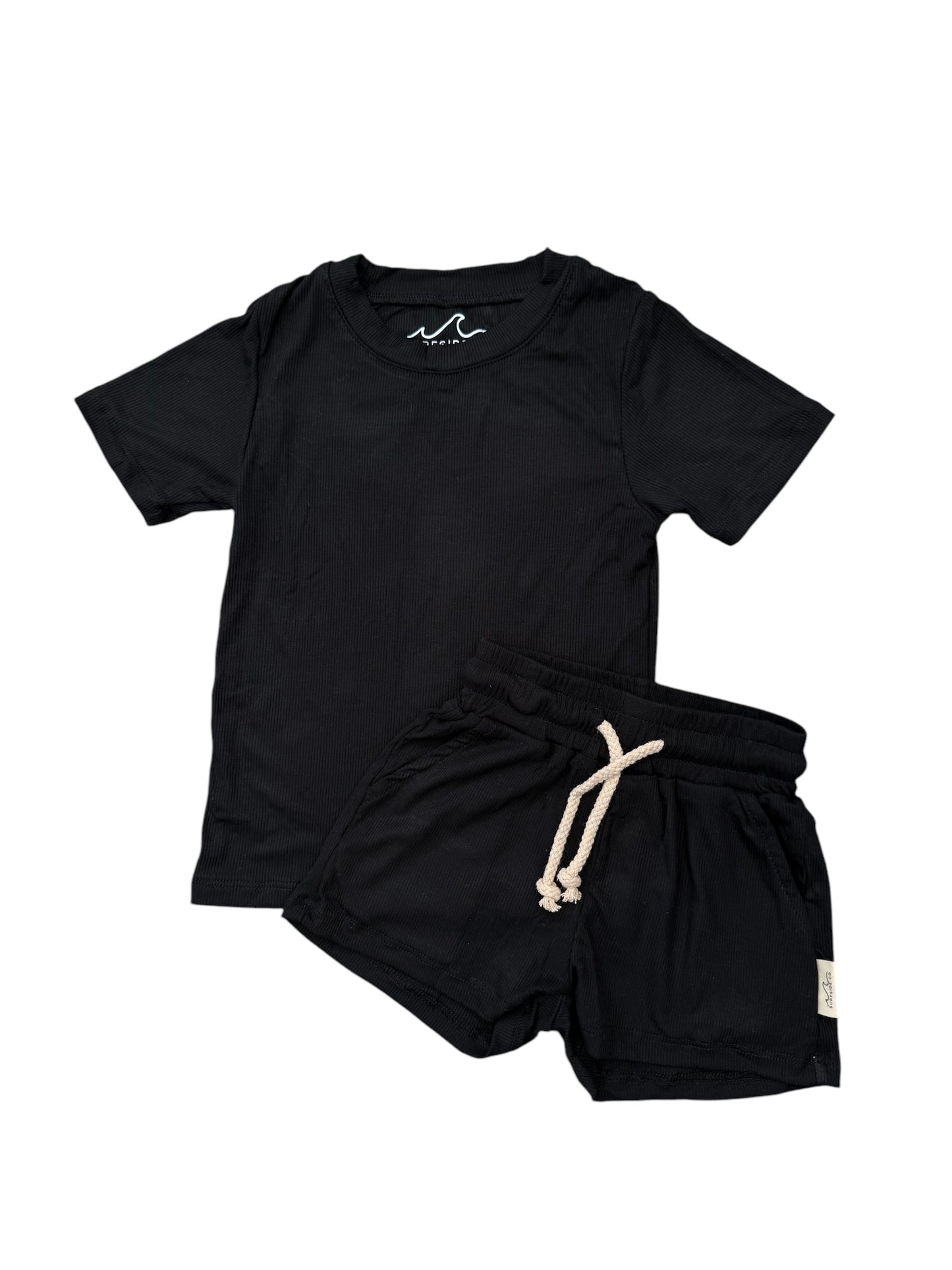 NEW! Onyx Ribbed Bamboo Lounge Set