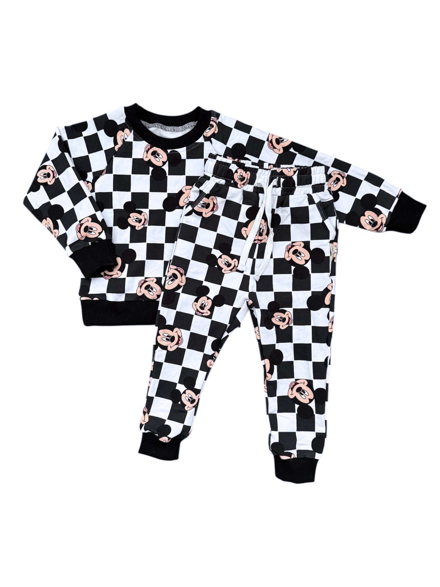 NEW! Checkered Mickey Jam Daywear Jogger Set