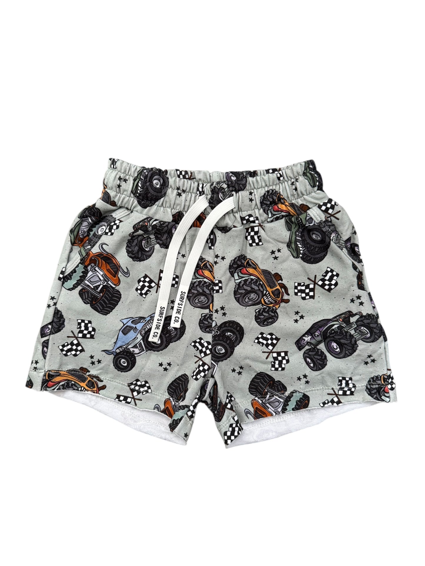 NEW! Olive Monster Jam Shorts