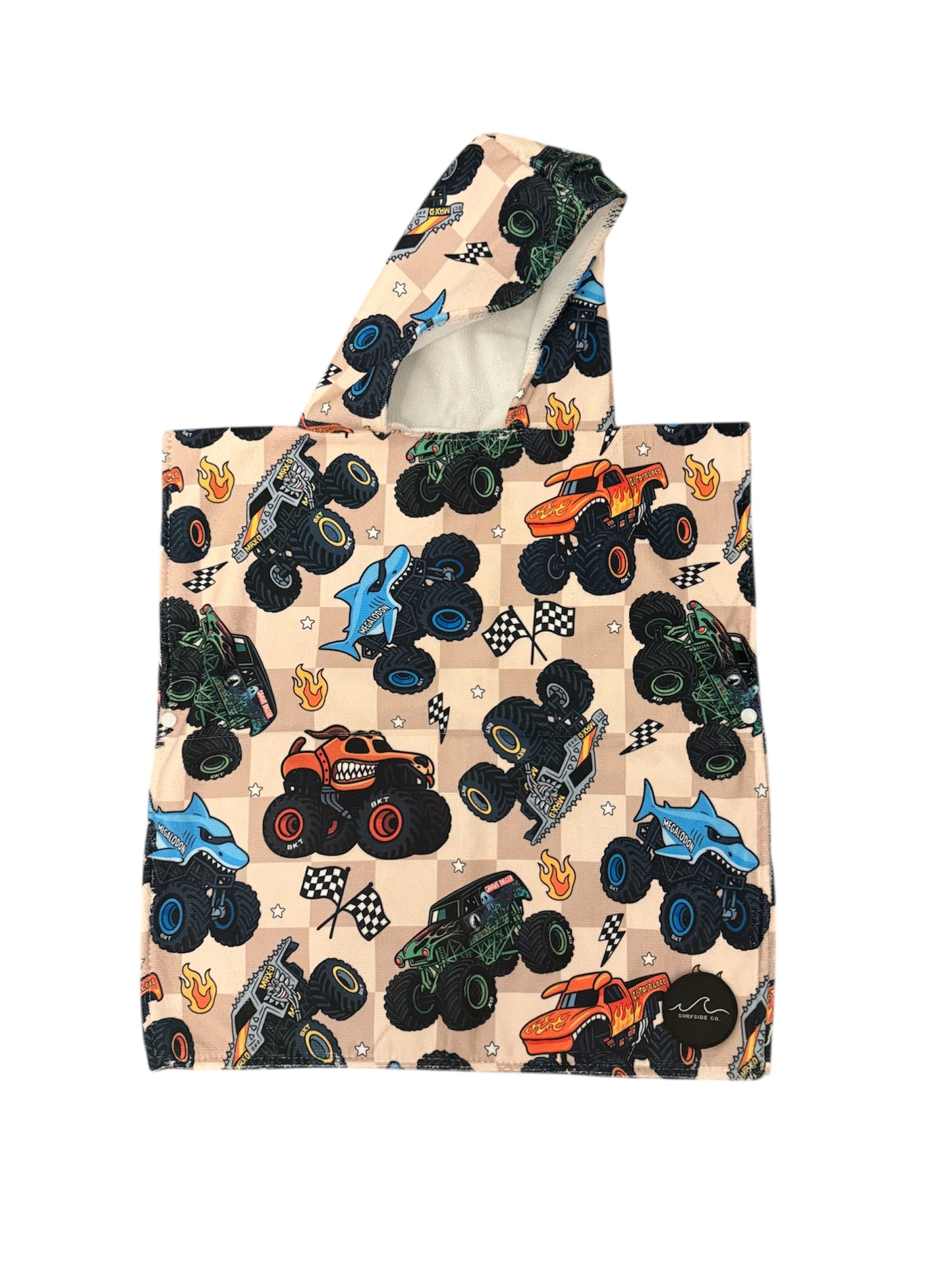 NEW! Tan Monster Jam Hood Towel