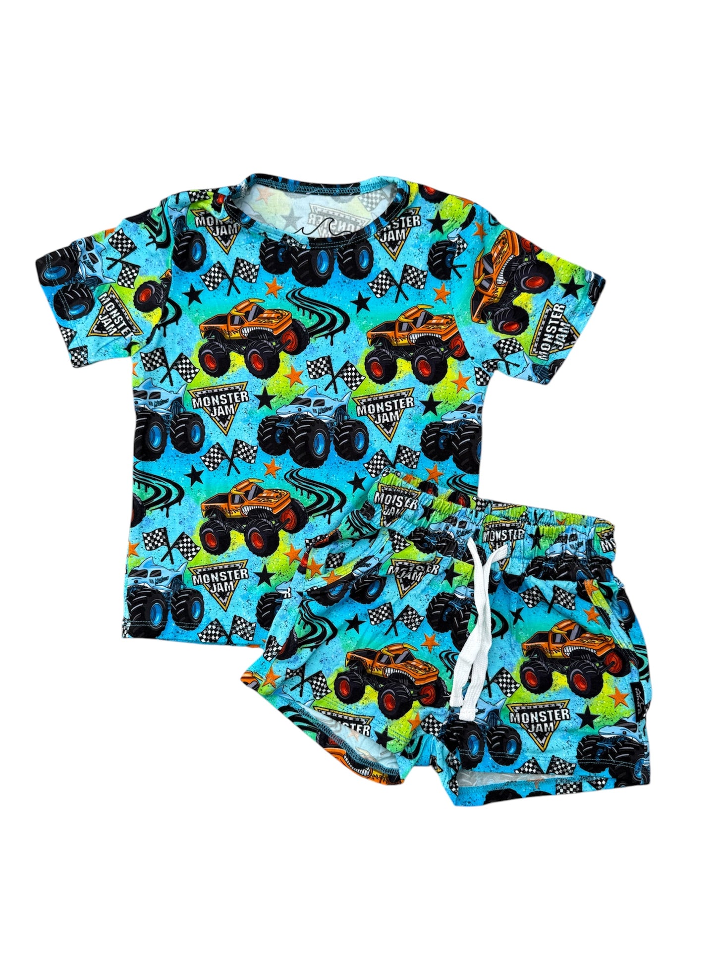 NEW! Blue Monster Jam Bamboo Lounge Set