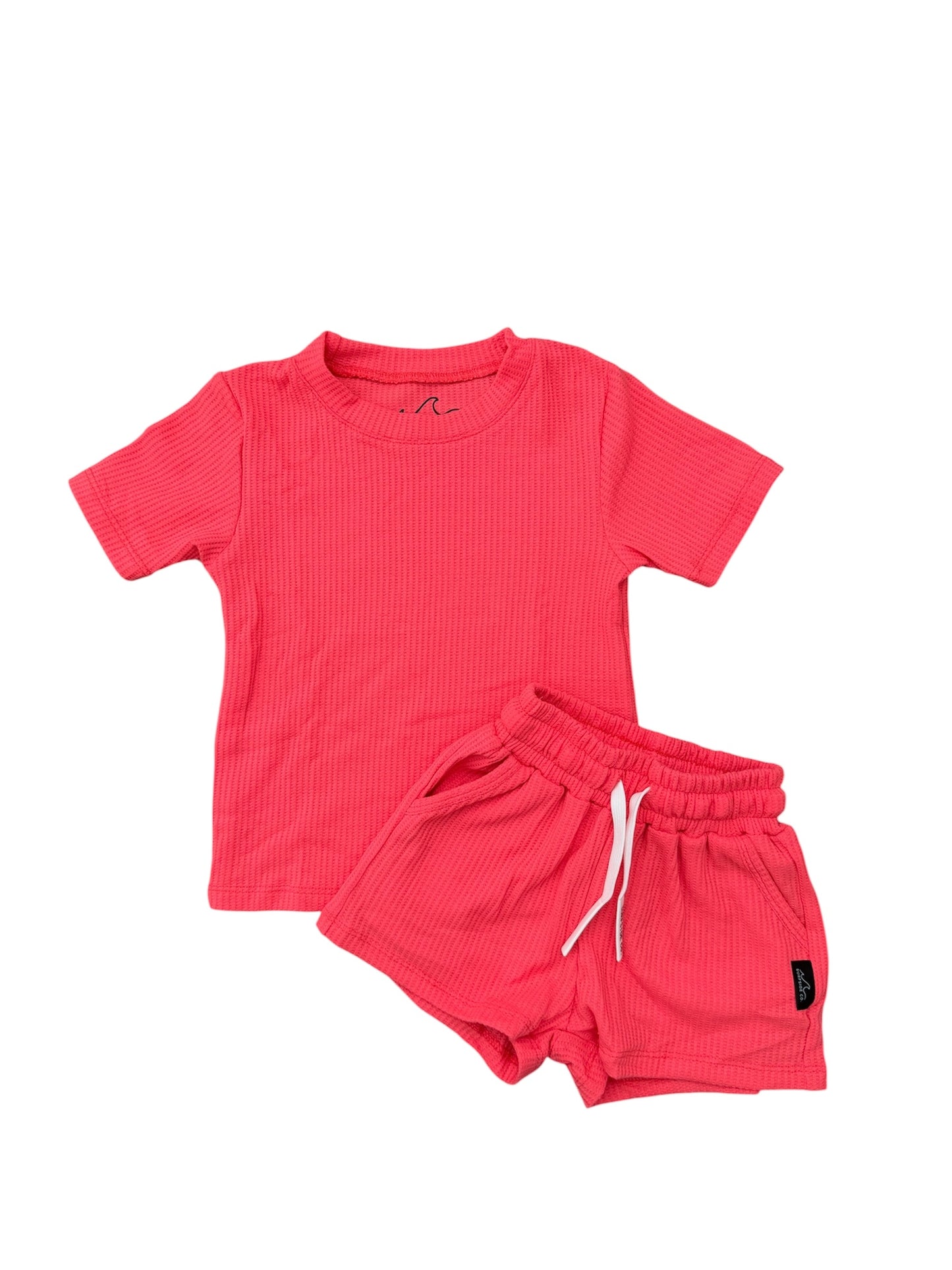 NEW! Neon Pink Waffle Lounge Set