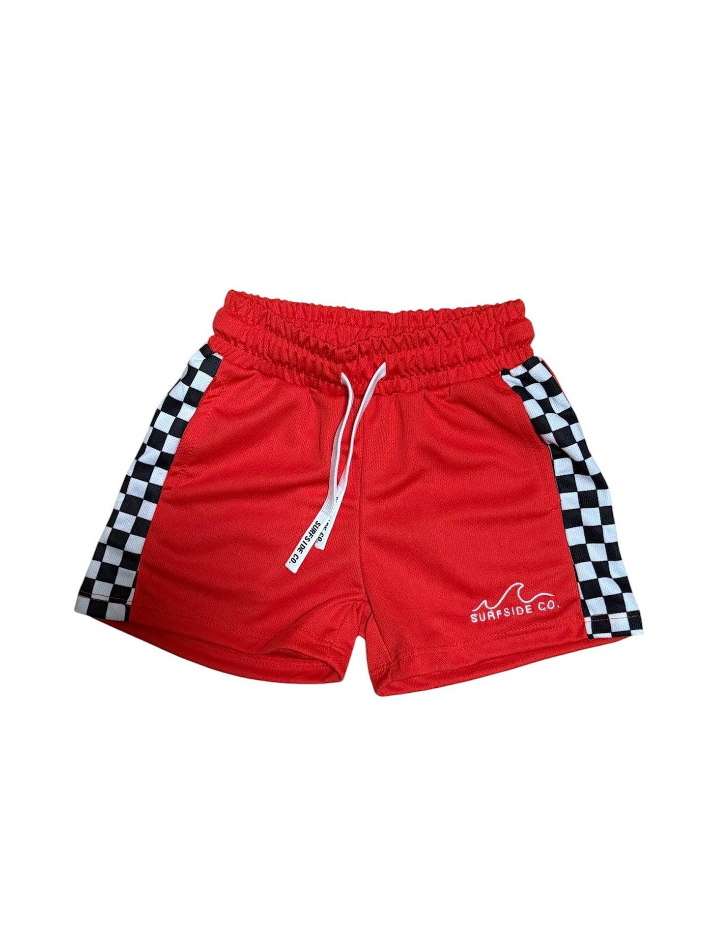 New! Red Checkered Athletic Shorts