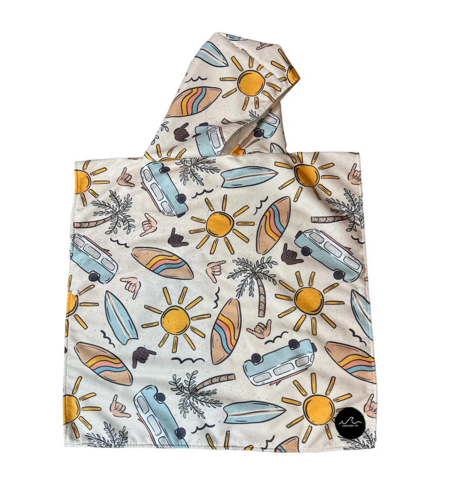 Surf Days Hooded Towel/ Poncho