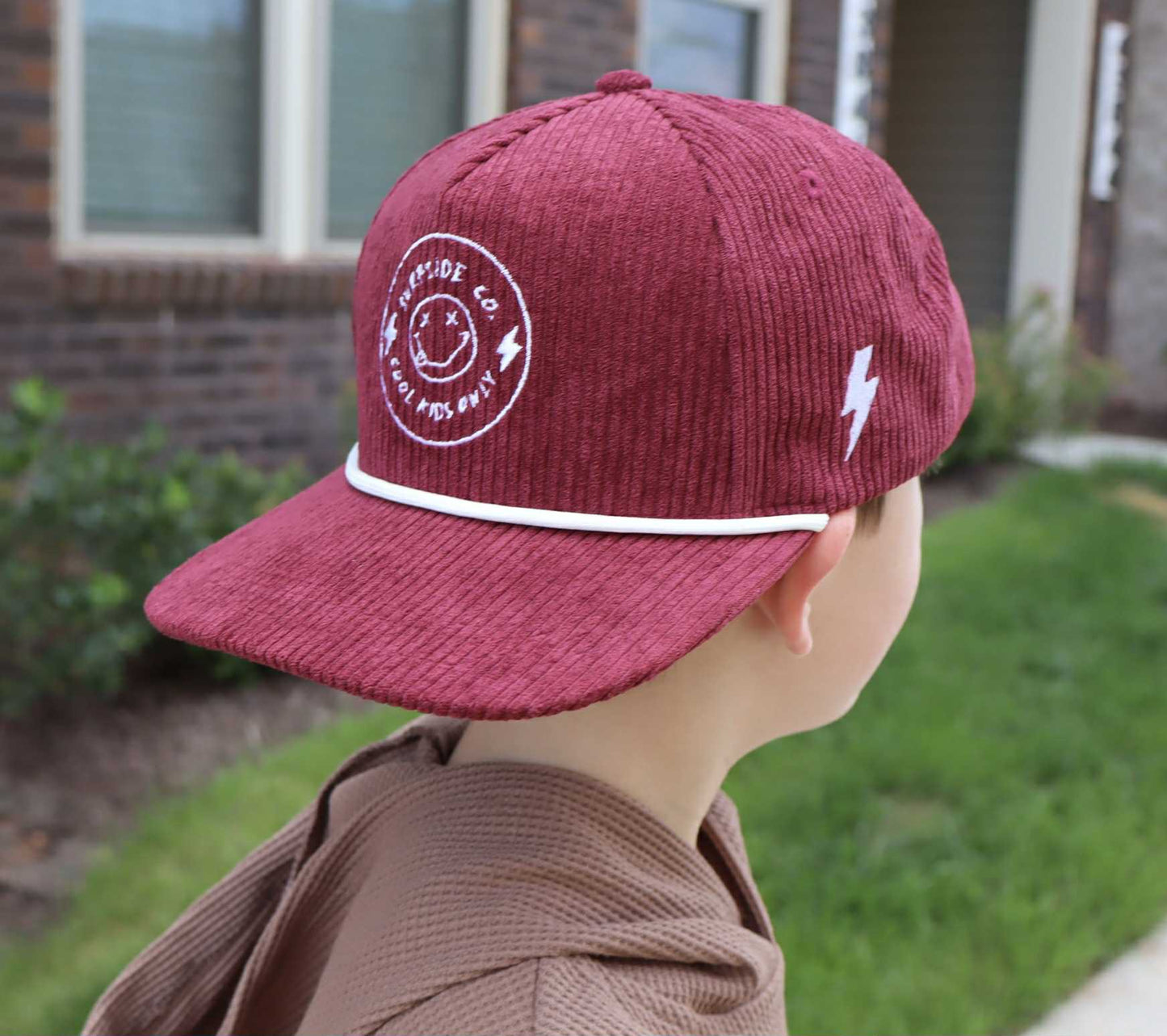 NEW! Wine 'Cool Kids Only' Corduroy Snap Back
