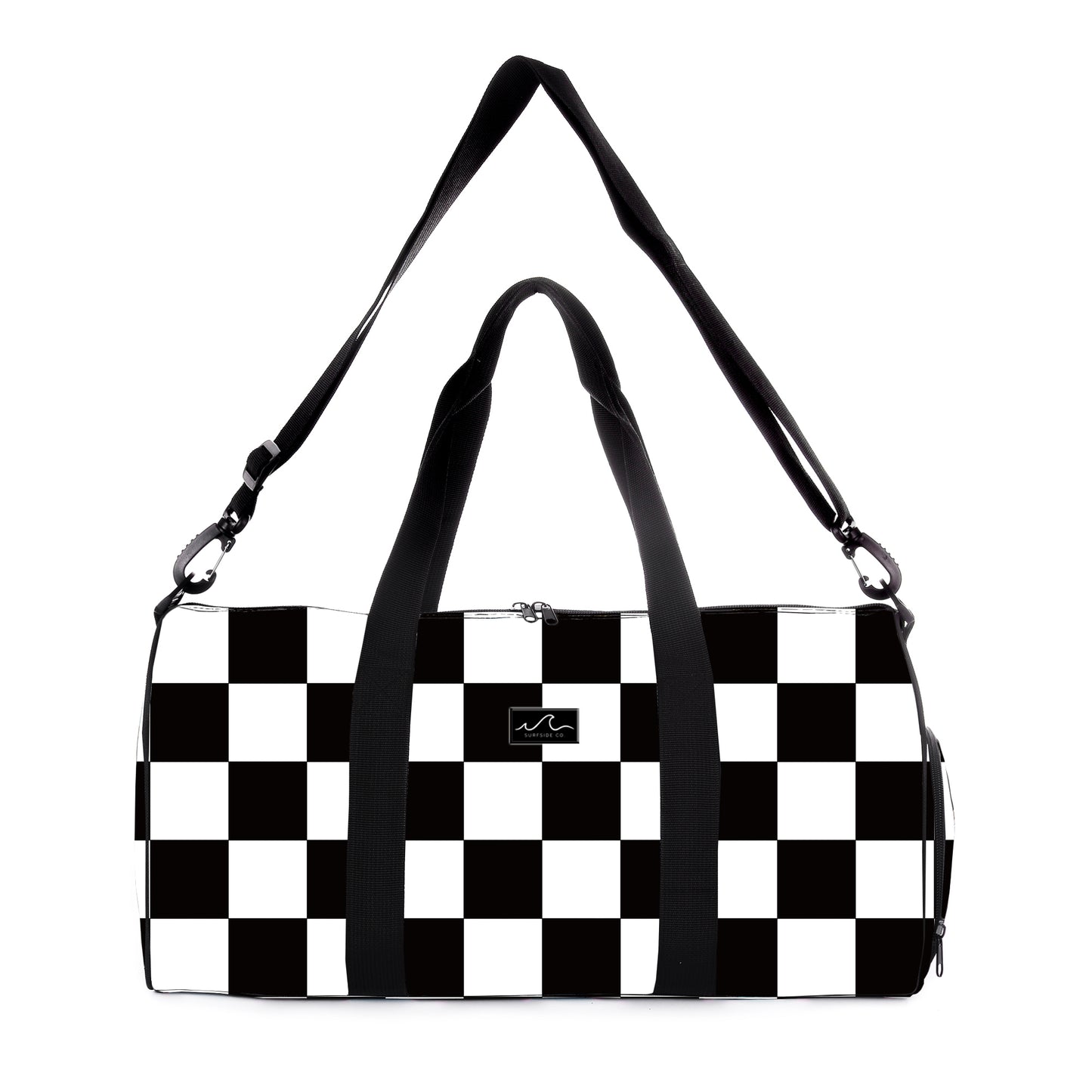NEW! B/W Check Duffle/Weekender Bag