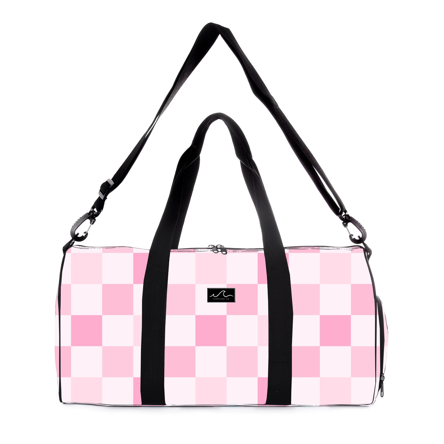 NEW! Pink Checks Duffle/Weekender Bag