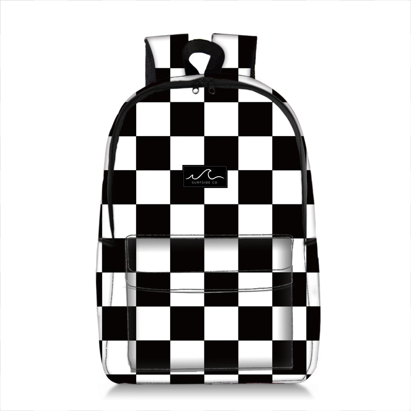 NEW! B/W Checks Backpack