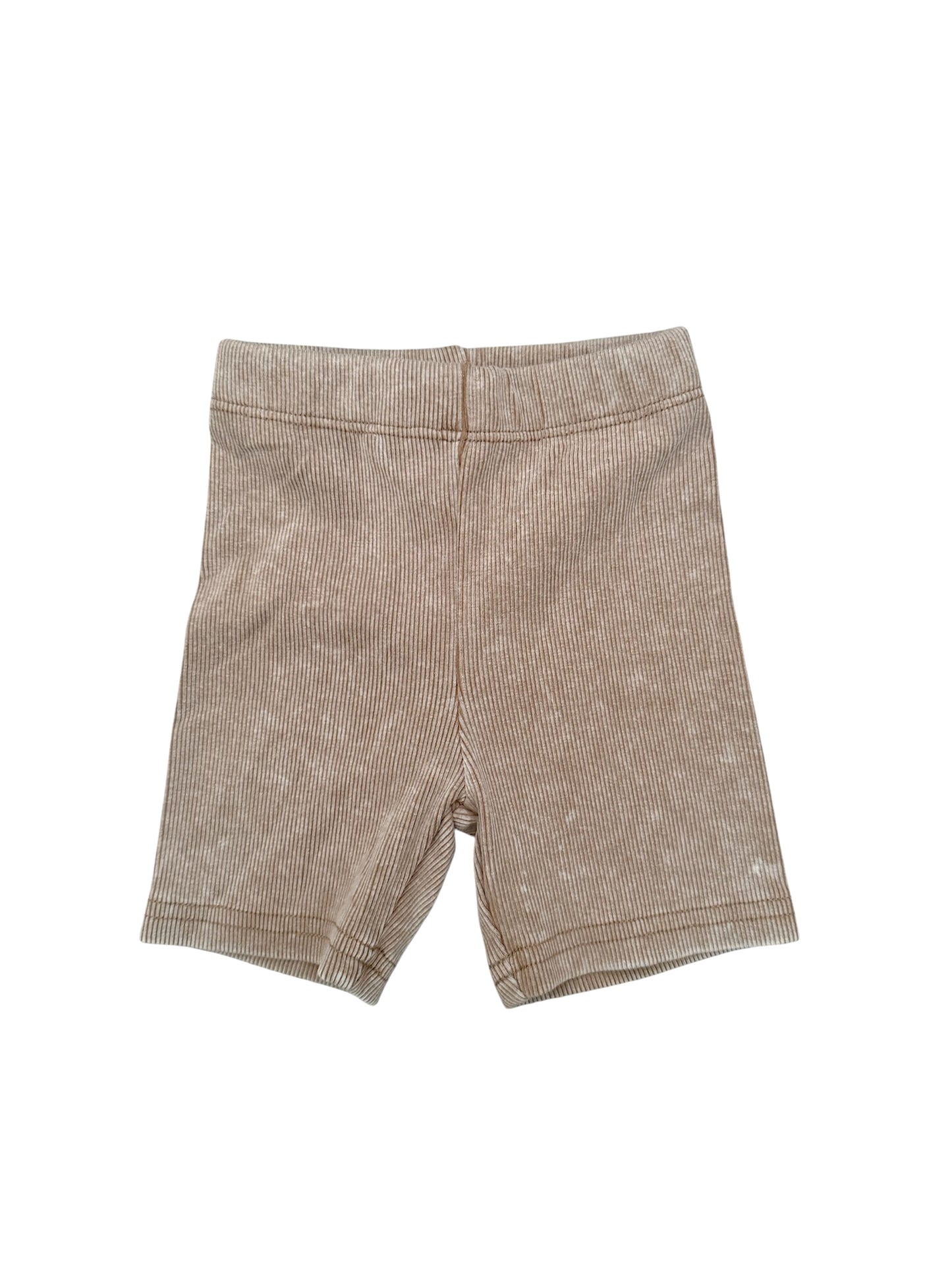 NEW! Tan Acid Wash Biker Shorts