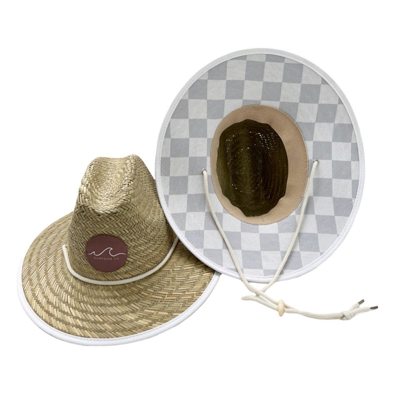 Checker Straw Hat