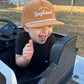 Tan 'Long Live Boyhood' Corduroy Snap back
