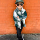 Olive "Cool Kids Club' Corduroy Snap back