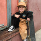 Tan 'Long Live Boyhood' Corduroy Snap back
