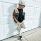 Cream "Rad Little Dude' Corduroy Snap back