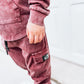 NEW! Burgundy Acid Wash Cargo Daywear