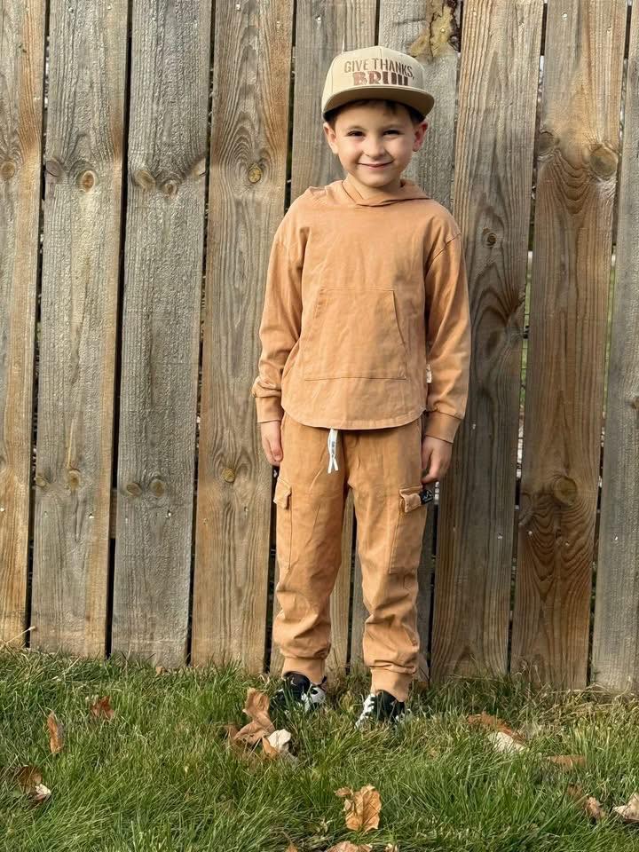 NEW! Tan Acid Wash Cargo Daywear