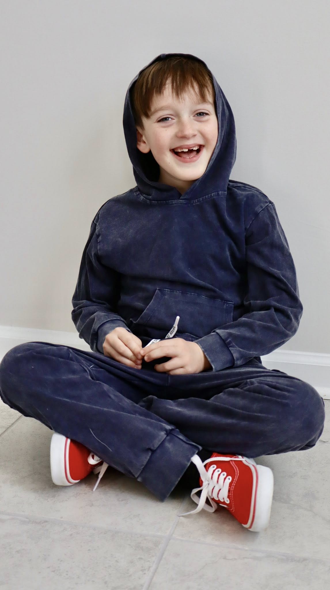 NEW! Navy Acid Wash Cargo Daywear