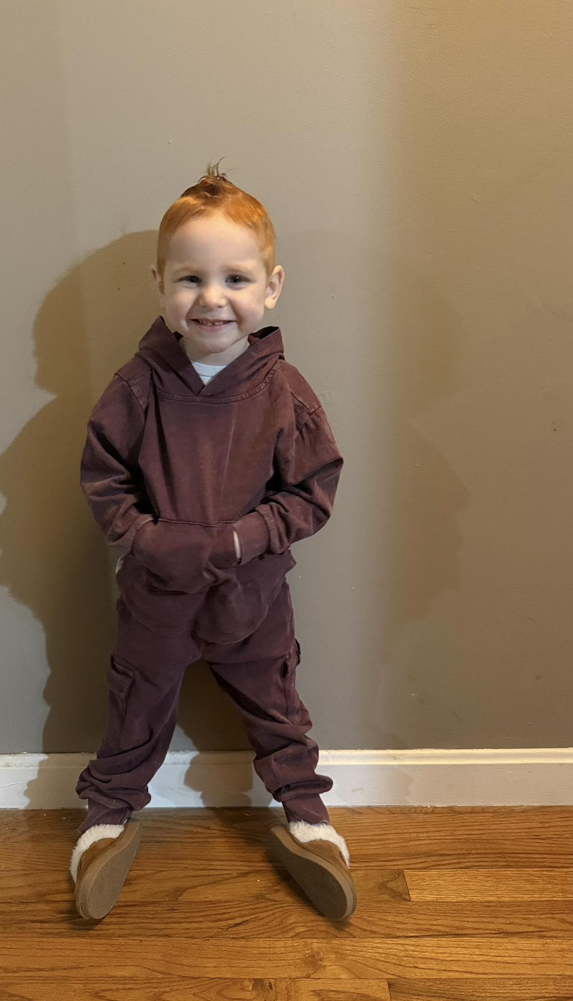 NEW! Burgundy Acid Wash Cargo Daywear