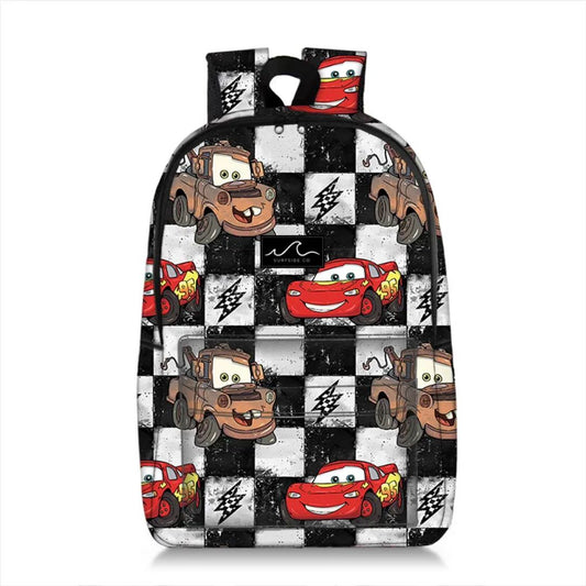 NEW! Checkered Cars Backpack
