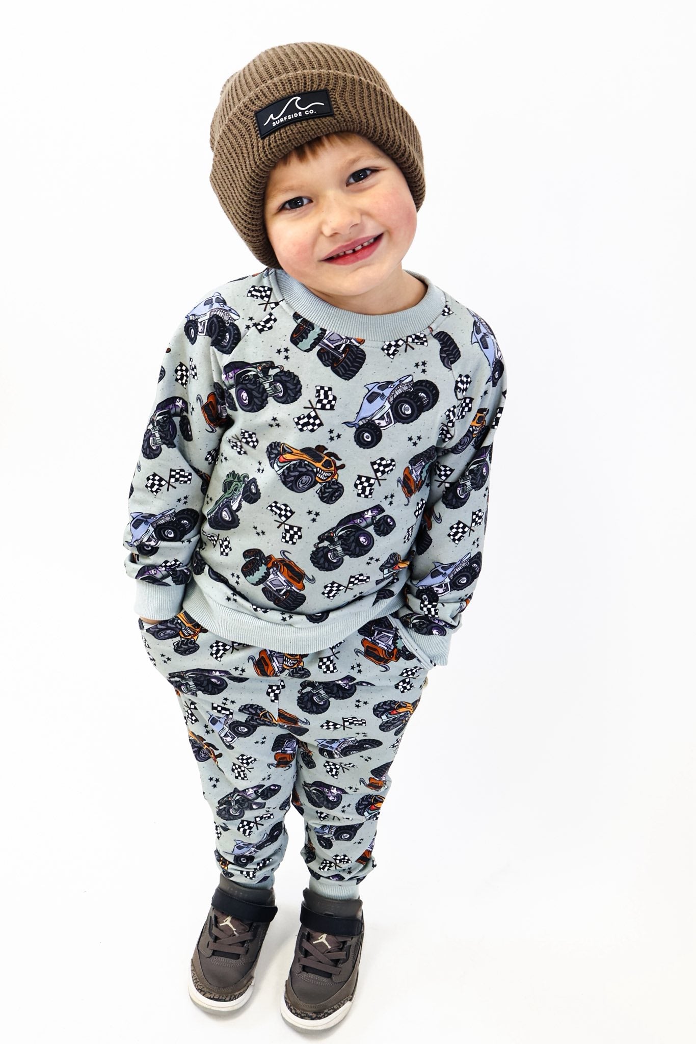 NEW! Olive Monster Jam Daywear Jogger Set