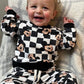 NEW! Checkered Mickey Jam Daywear Jogger Set