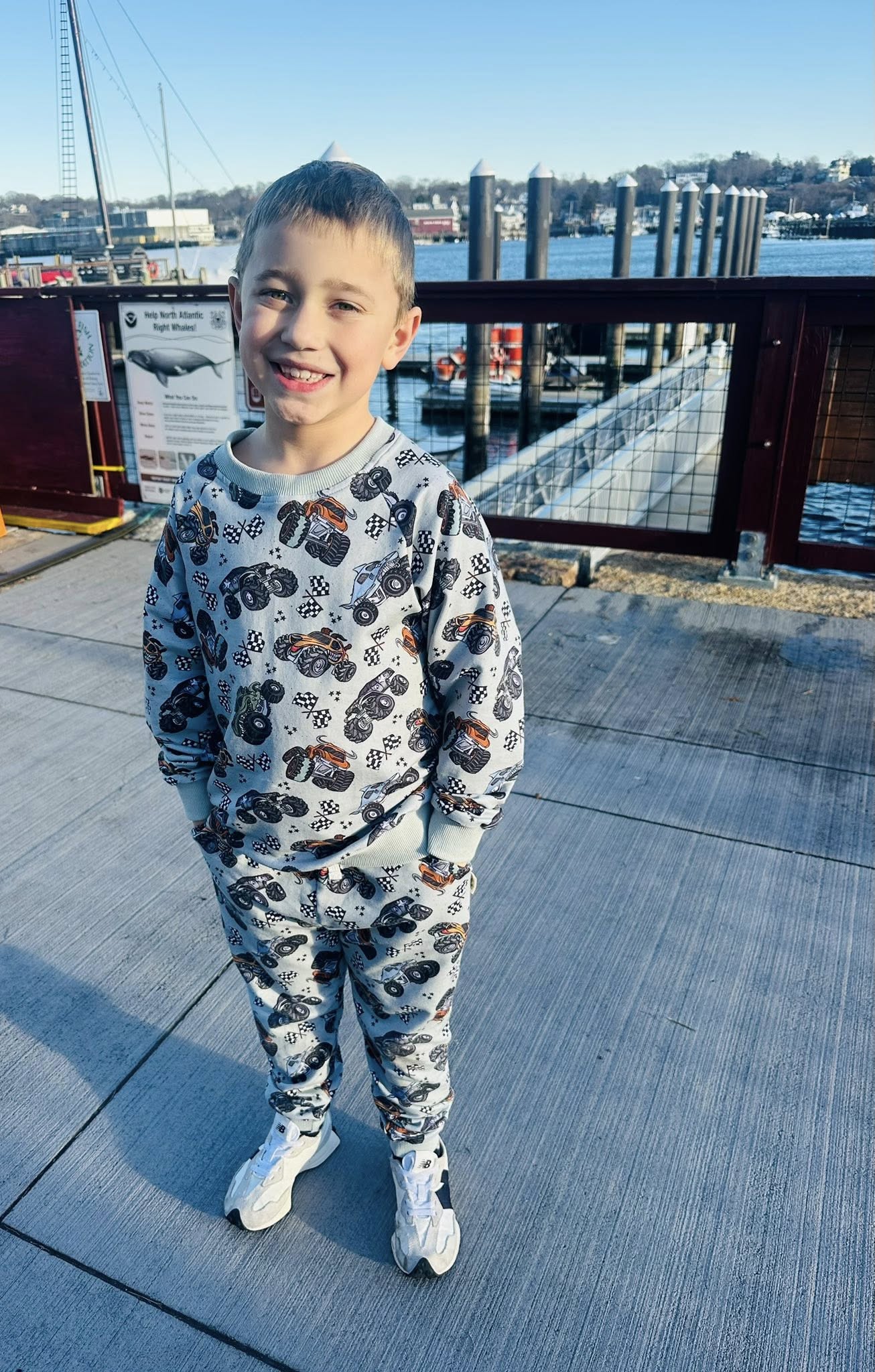 NEW! Olive Monster Jam Daywear Jogger Set